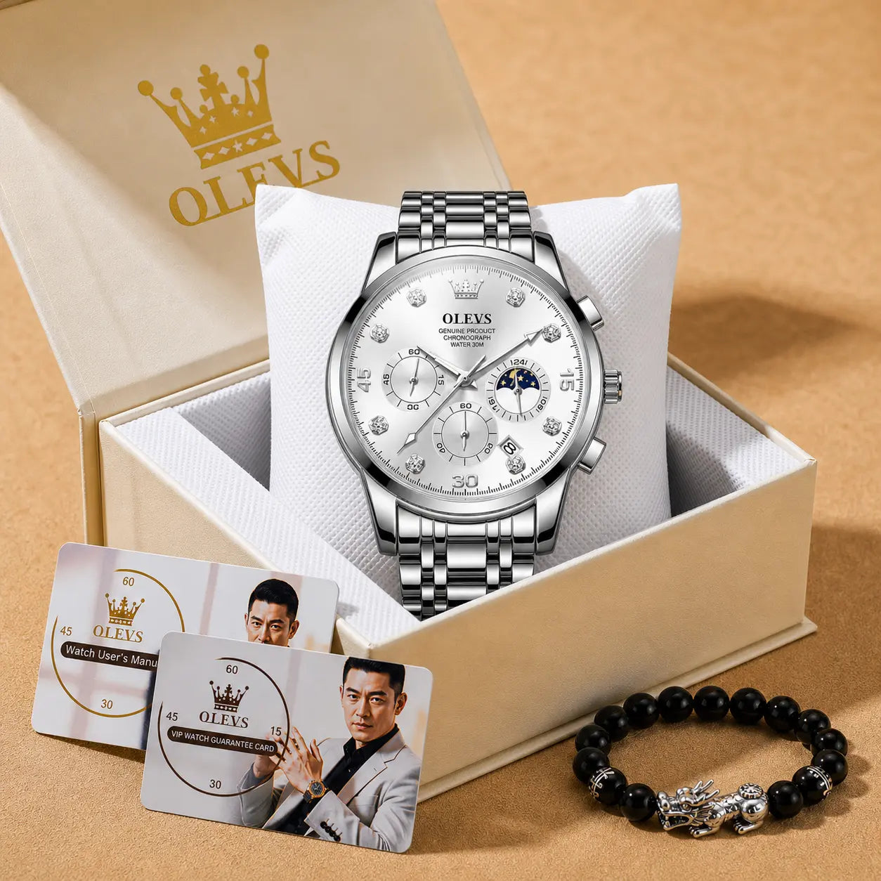 OLEVS 2889 SILVER WHITE