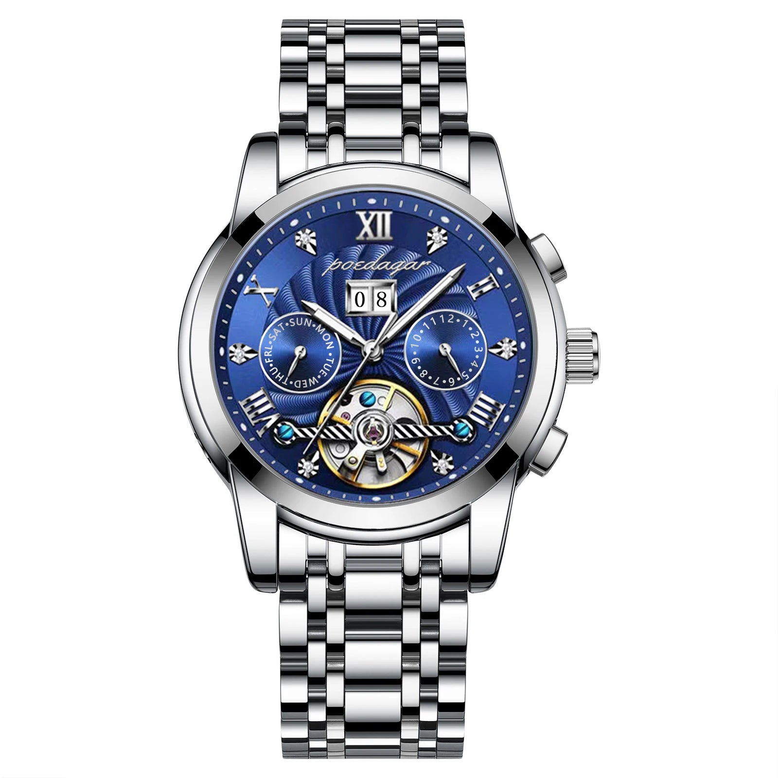POEDAGAR 1408 Luxury Automatic Mechanical Wristwatch