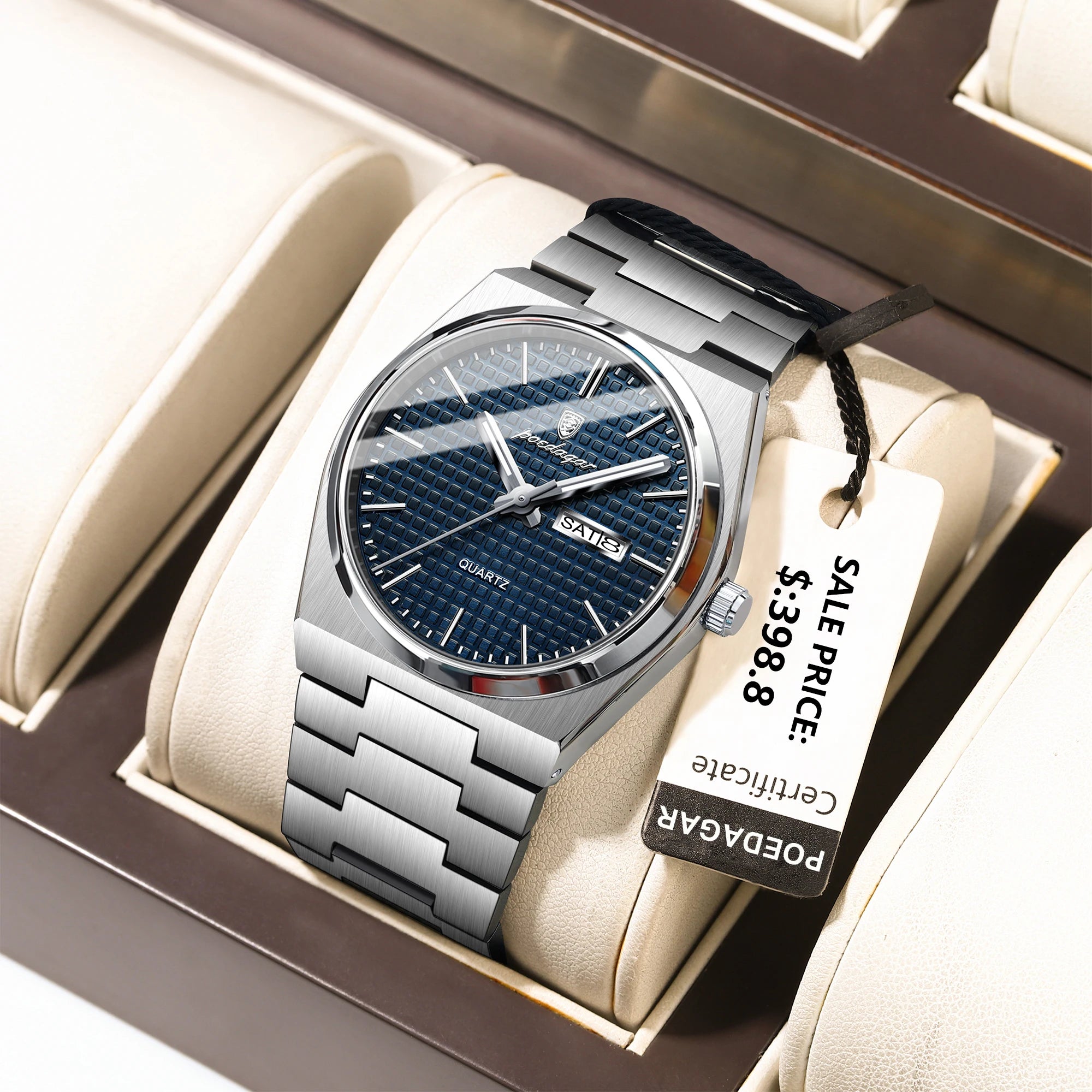 POEDAGAR 821 Business Men Wristwatch