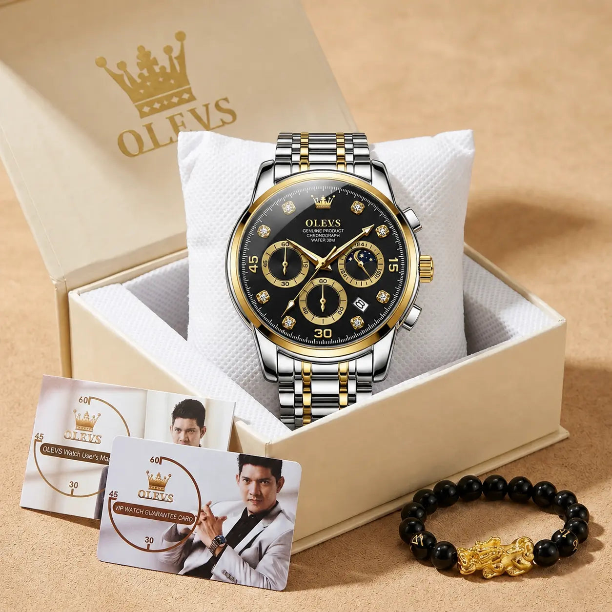 OLEVS 2889 GOLD BLACK