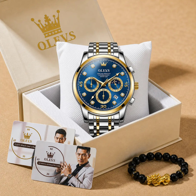 OLEVS Original Luxury Chronograph Watch for Men