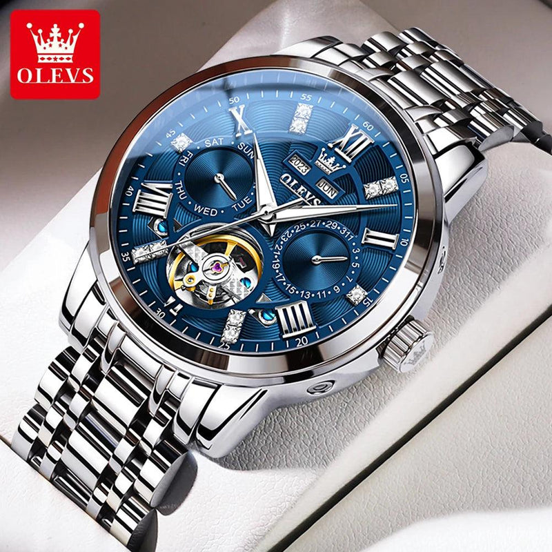 OLEVS 6701 Skeleton Automatic Watch for Men