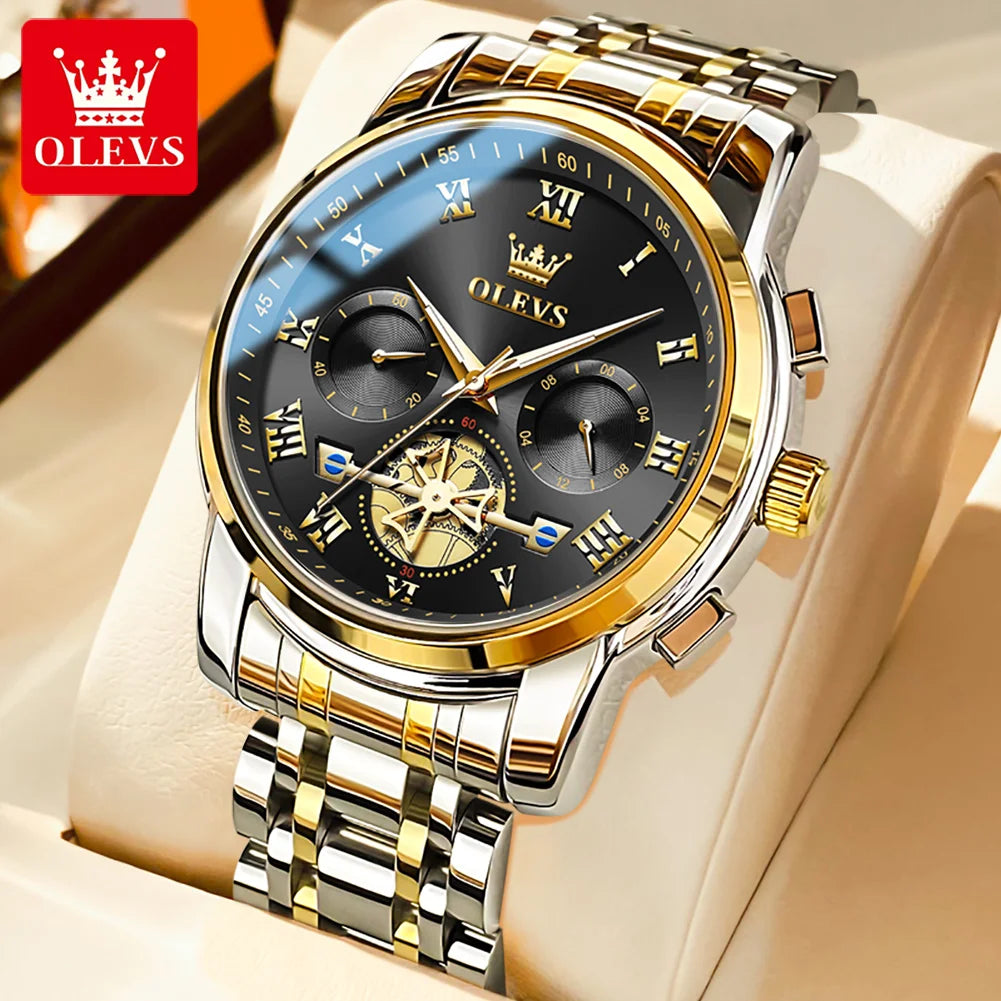 OLEVS Classic Roman Scale Dial Luxury Wrist Watch OL2859