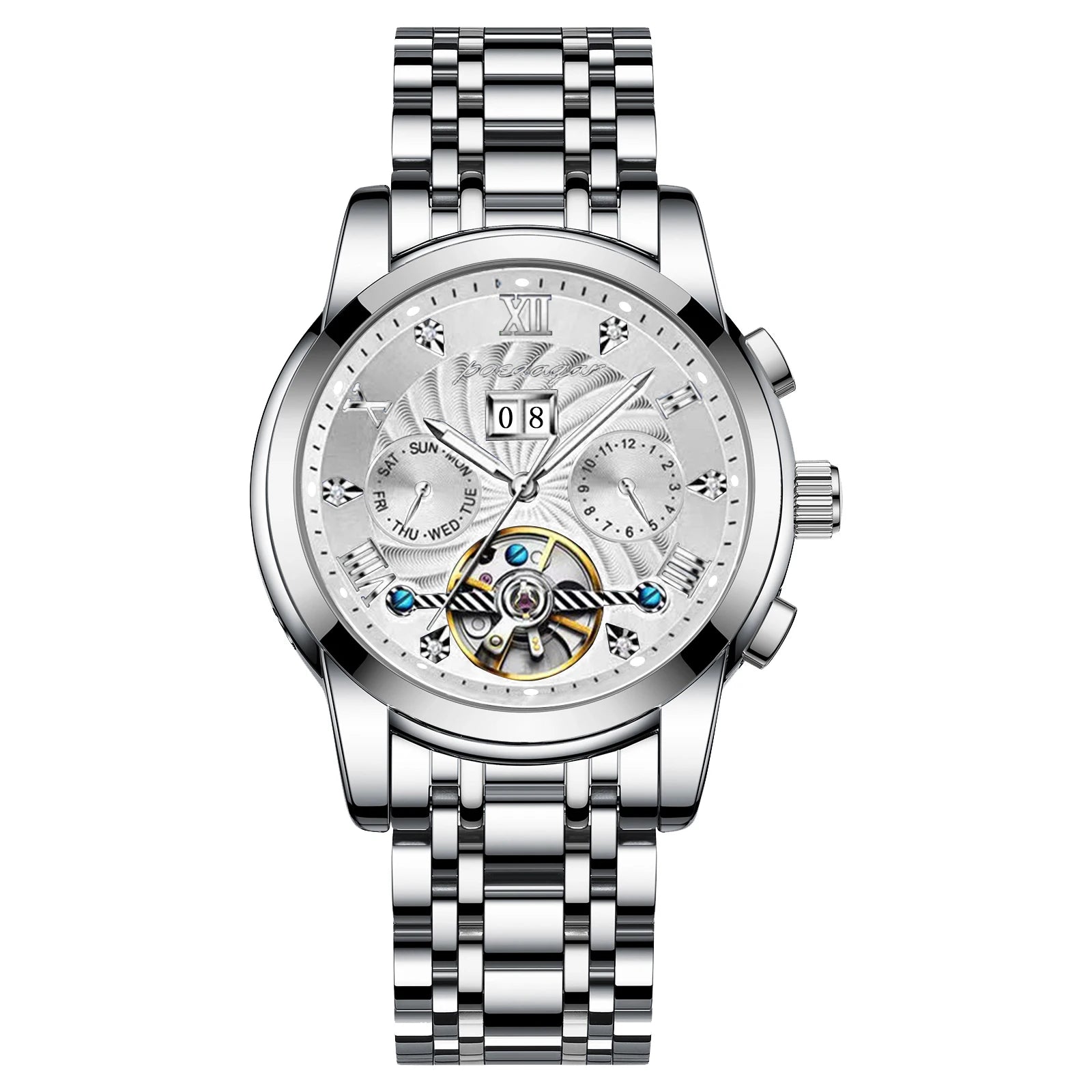 POEDAGAR 1408 Luxury Automatic Mechanical Wristwatch