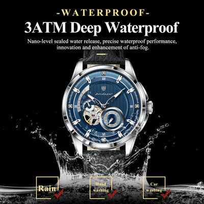 POEDAGAR 1427 Skeleton Tourbillon Automatic Watch for Men