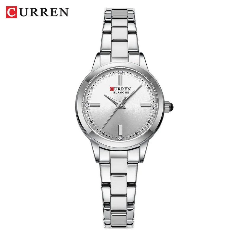 CURREN 9094L Luxury Lady Girl Wristwatch Elegant Stainless Steel Bracelet