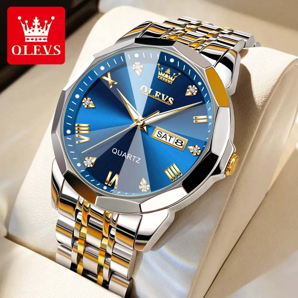 OLEVS Rhombus Mirror Original Quartz Watch OL9931