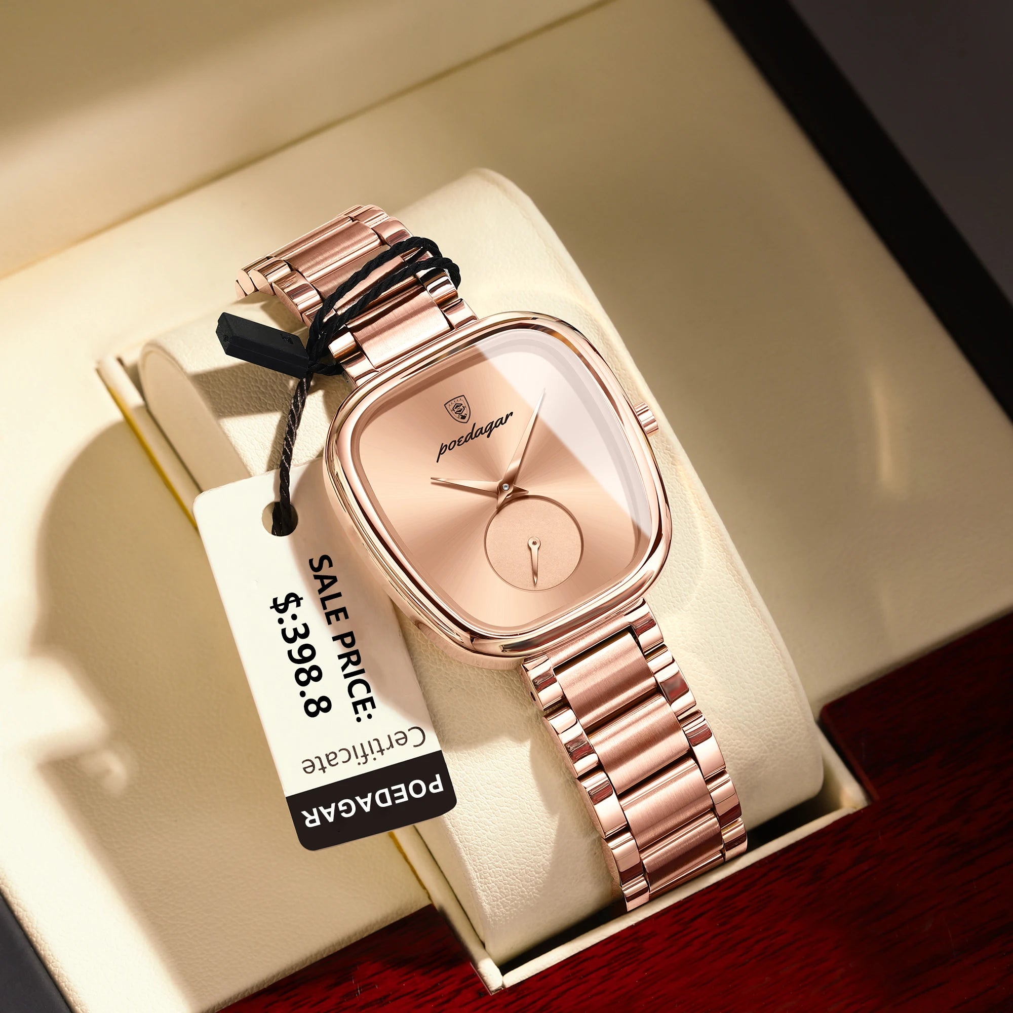 POEDAGAR 783 Luxury Stainless Steel Ladies Watch