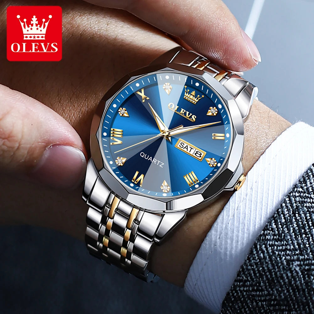 OLEVS Rhombus Mirror Original Quartz Watch OL9931