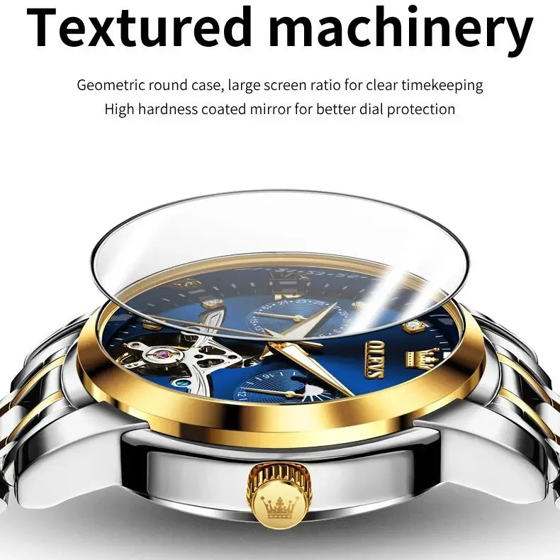 OLEVS 6703 Original Automatic Mechanical Moonphase Watch