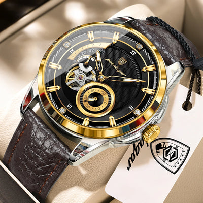 POEDAGAR 1427 Skeleton Tourbillon Automatic Watch for Men
