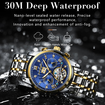POEDAGAR 1408 Luxury Automatic Mechanical Wristwatch