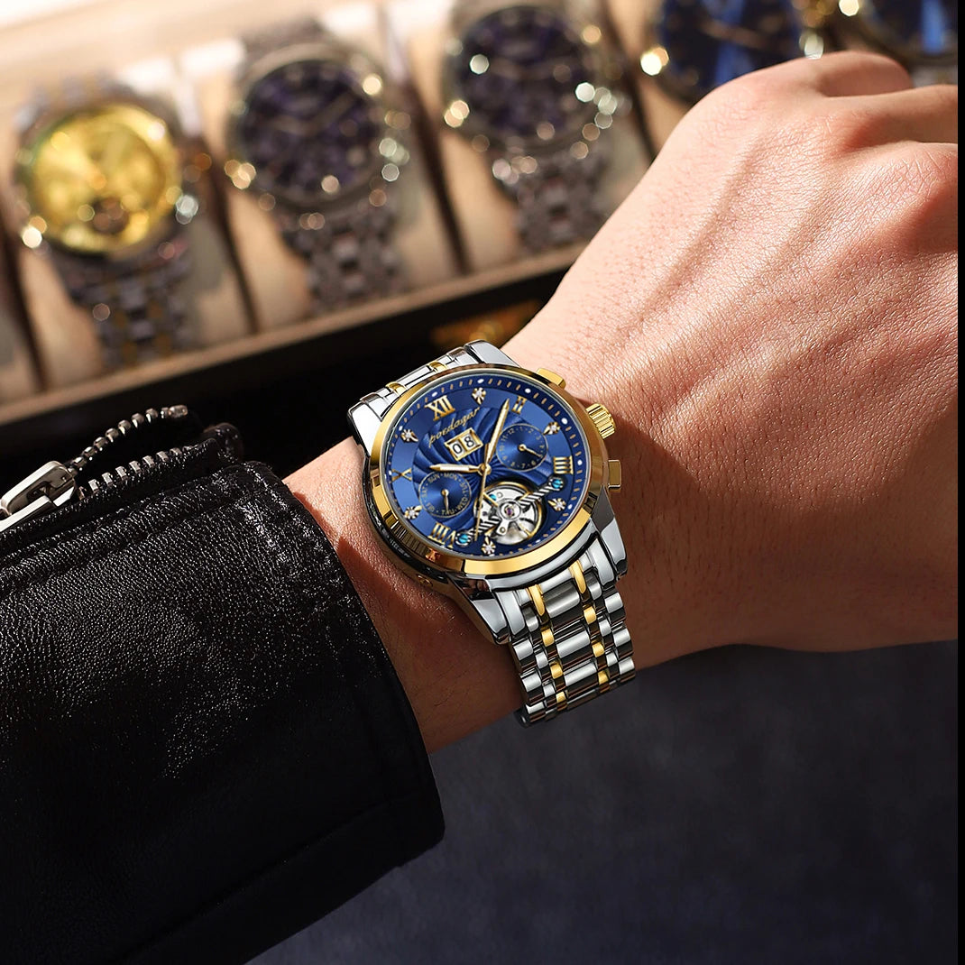 POEDAGAR 1408 Luxury Automatic Mechanical Wristwatch