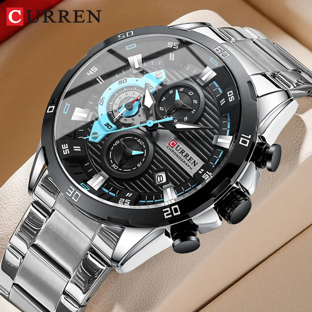 CURREN Stainless Steel With Chronograph C8402