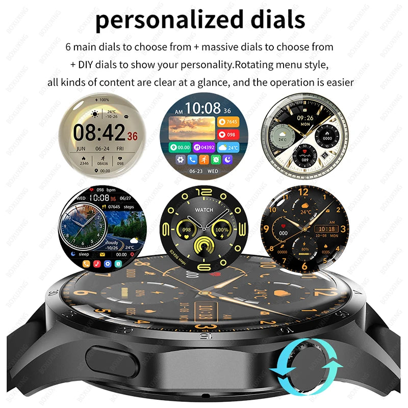 Smart Watch 4 Pro AMOLED HD Screen Bluetooth Call NFC Health Monitoring Watch GT4 Pro