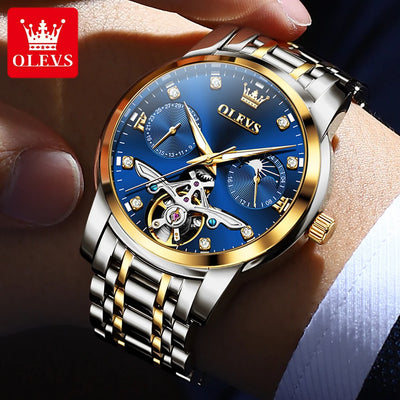OLEVS 6703 Original Automatic Mechanical Moonphase Watch