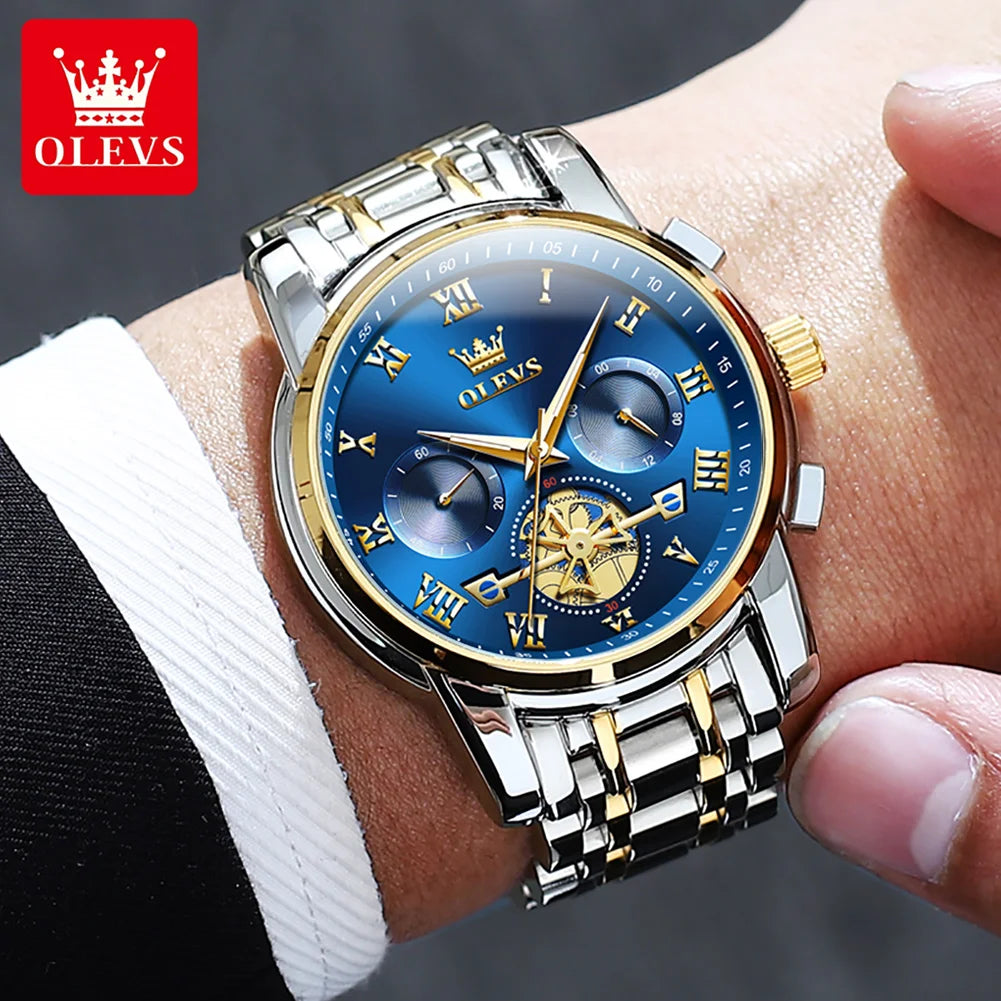 OLEVS Classic Roman Scale Dial Luxury Wrist Watch OL2859