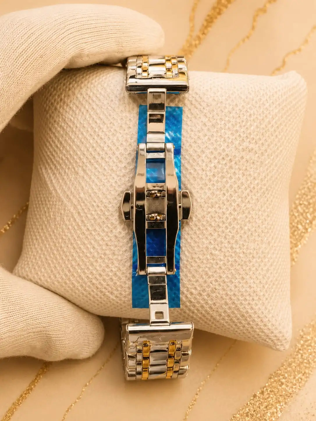 POEDAGAR 938 Diamond Mirror Chronograph, Original Quartz Men's Watch