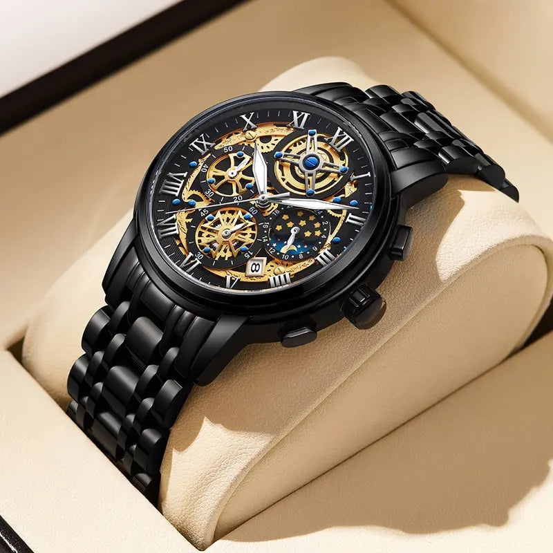 LIGE Skeleton Chronograph Model LG8973