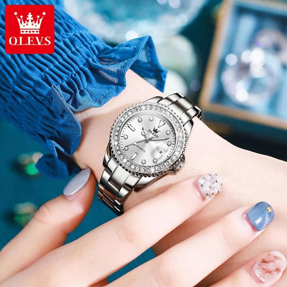 fSTSOLEVS-Original-Diamond-Dial-Quartz-Watch-for-Women-Fashion-Elegant-Ladies-Watches-Stainless-Steel-Waterproof-Women - Galaxy Dials