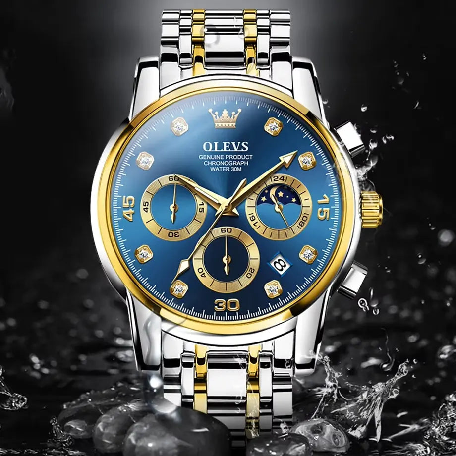 OLEVS Original Luxury Chronograph Watch for Men - gallery photo 2